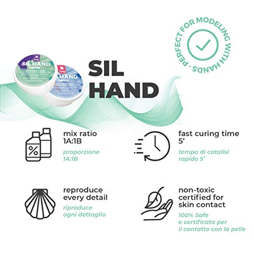 SIL Hand goma de silicona para moldes