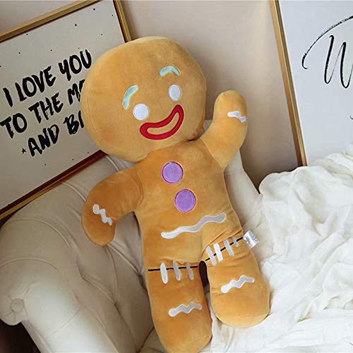 SILENCE Felpa Navidad Jengibre Juguete Bebé Confort Muñeca Gigante Almohada Cojín Vacaciones Niños Decoración del hogar Juguete Galletas-30Cm