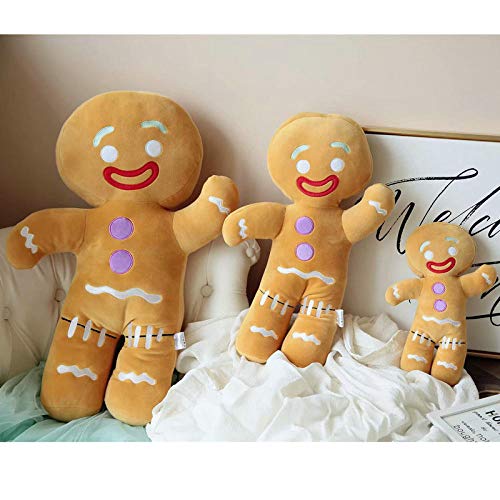 SILENCE Felpa Navidad Jengibre Juguete Bebé Confort Muñeca Gigante Almohada Cojín Vacaciones Niños Decoración del hogar Juguete Galletas-30Cm