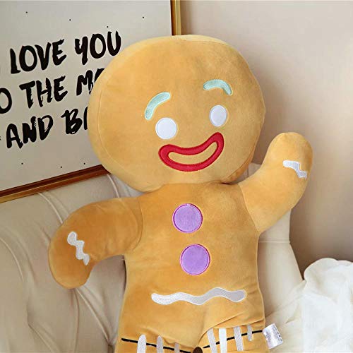 SILENCE Felpa Navidad Jengibre Juguete Bebé Confort Muñeca Gigante Almohada Cojín Vacaciones Niños Decoración del hogar Juguete Galletas-30Cm