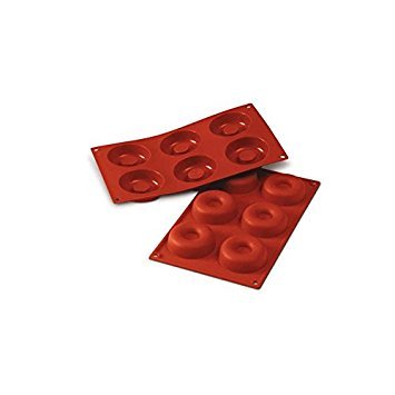 Silikomart Molde Donuts, 72 mm, terracota