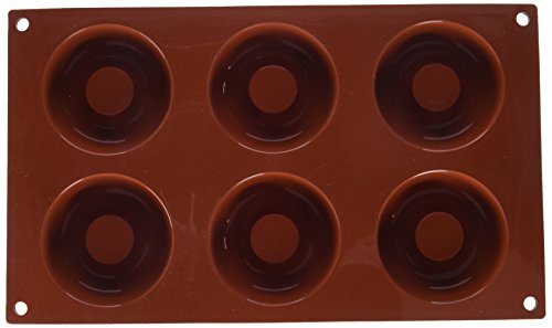 Silikomart Molde Donuts, 72 mm, terracota