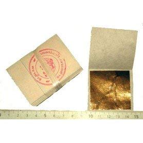 sim gold leaf 100 Hojas de Oro, 45 x 45 mm, 24 Quilates