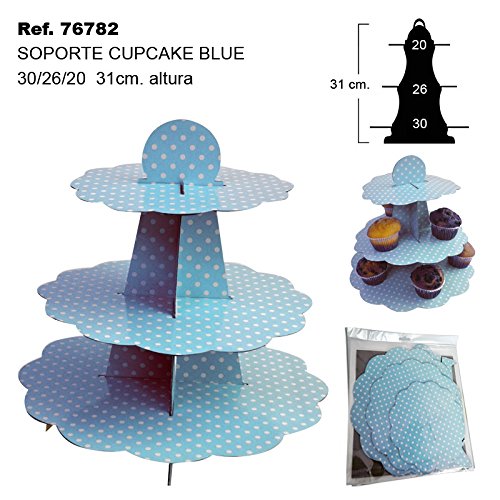 Sini Soporte para Cupcake Blue