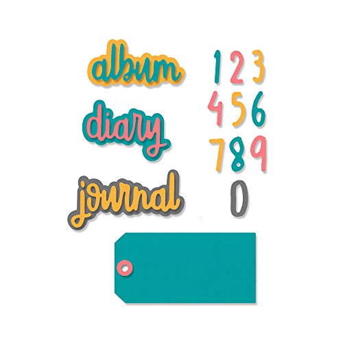 Sizzix Thinlits Troqueles 9PK Frases para diario