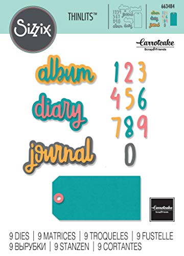 Sizzix Thinlits Troqueles 9PK Frases para diario