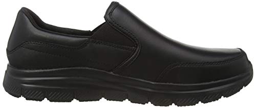 Skechers Flex Advantage Sr, Cordless Shoes for Men, Black (Black Black), 10 UK (45 EU)