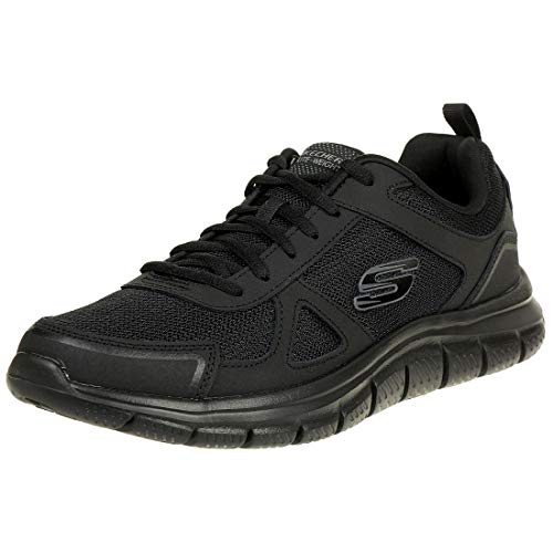 Skechers Track-scloric 52631-bbk, Zapatillas para Hombre, Negro (Black 52631/Bbk), 43 EU