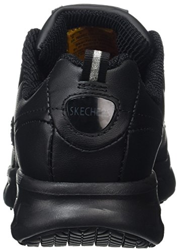 Skechers Women Sure Track-TRICKEL Work Shoes, Black (Black Leather Blk), 5 UK (38 EU)