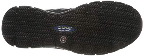 Skechers Women's Sure Track Erath - Ii Lace-up Sneakers, Black (Black Leather Blk), 4 UK (37 EU)