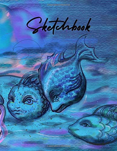 Sketchbook: Under the sea wonderland blank sketchbook for drawing and sketching