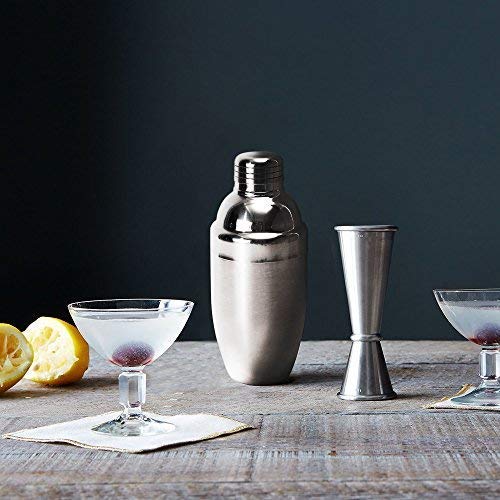 SKY FISH Vaso Medidor Cocktail Double, 1-2oz Japanesa Jigger de Acero Inoxidable 1-2 oz para Bar Medidores de Licores de Estilo Japonés Cocktail Jigger Measure para Bar y Hogar (Acero)
