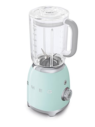 Smeg Batidora BLF01PGEU, 800 W, 1.5 litros, Metal, plástico, 4 Velocidades, Verde Pastel