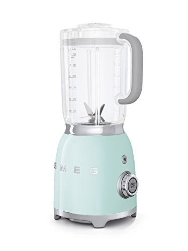 Smeg Batidora BLF01PGEU, 800 W, 1.5 litros, Metal, plástico, 4 Velocidades, Verde Pastel