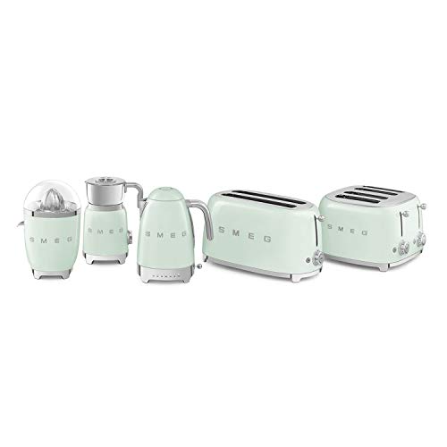 Smeg Exprimidor CJF01PGEU, 70 W, Acero Inoxidable, verde pastel