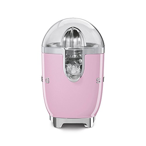Smeg Exprimidor CJF01PKEU, 70 W, Acero Inoxidable, rosa pastel