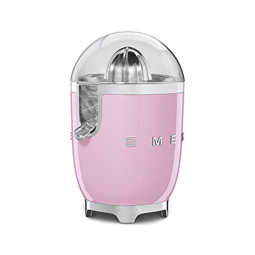 Smeg Exprimidor CJF01PKEU, 70 W, Acero Inoxidable, rosa pastel