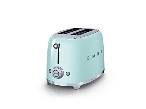 Smeg TSF01PGEU - Tostador (2 rebanada(s), Acero inoxidable, 950 W, 220 - 240, 50/60, 310 mm), Verde (Pastel green)