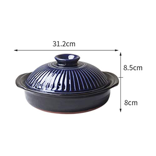 SMEJS Ollas de cerámica de Utensilios de Cocina de Vapor Sopa de Olla de Cocina Olla Alta Temperatura Guiso Mini cerámica especialidad de Huevos Leche sartén de Cocina