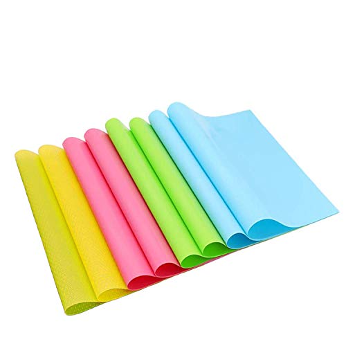 smileh Alfombrillas de Refrigerador del refrigerador Ideal para Frigorífico Protector Antideslizante para Cajones Mostrador de Cocina etc 45 * 30cm 8Pcs