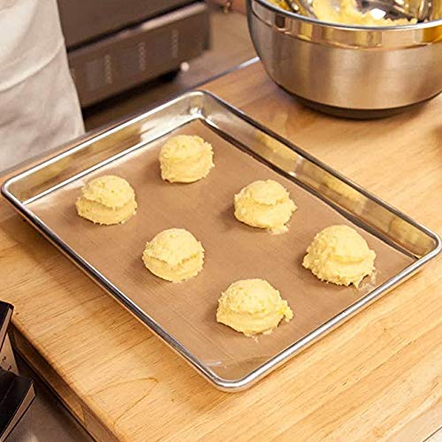 SNOWINSPRING Juego de SáBanas para Hornear de 2 Piezas Juego de Bandejas para Hornear Sartenes para Hornos Tostadores Bandejas para Hornear FáCiles de Limpiar Suministros de Cocina