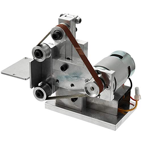 SODIAL Amoladora Multifuncional Mini Lijadora De Correa EléCtrica DIY MáQuina De Pulir Pulido Cortador Afilador De Bordes Lijadora De Cinta