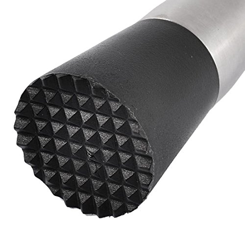 SODIAL(R) estriada acero inoxidable bebida coctel mezclador de mortero Barra 20cm de largo