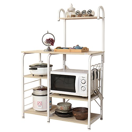 soges Estante de cocina Estante de horno microondas, Multi-función Utensilios de cocina Estantes de almacenamiento