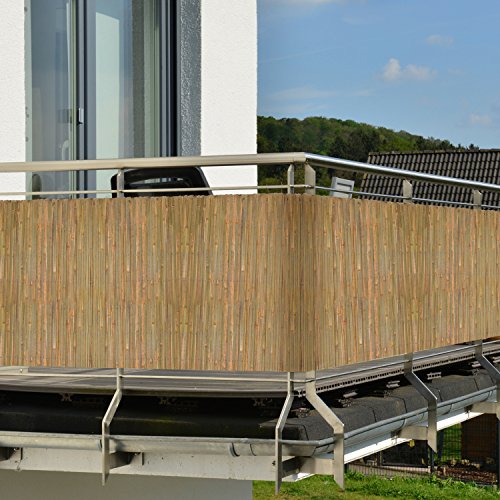 Sol Royal SolVision B89 Valla de protección Visual y Viento de caña de bambú Natural 90x600 Balcones y terrazas