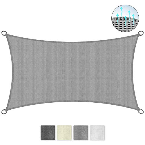 Sol Royal SolVision HS9 Vela de Sombra Toldo Parasol 400x200 cm HDPE Transpirable Gris protección UV