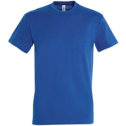 SOLS - Camiseta de Manga Corta Modelo Imperial para Hombre (5XL) (Blanco)