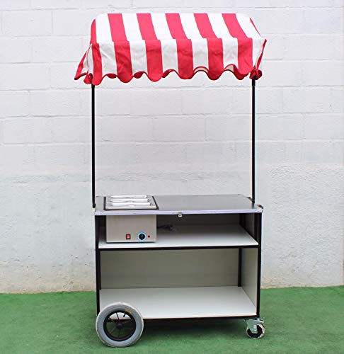 Solycarpa Carrito para Hot Dog, Carrito Venta Ambulante, Hot Dog, Perritos Calientes, Carritos para Perritos Calientes, Carrito Hot Dog, Carrito de Perritos Calientes, Carrito de Hot Dog,