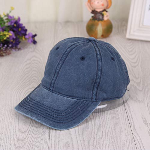 Sombrero Lavado con Tablero Ligero versión Coreana Gorra de béisbol de Color sólido Desgastado Primavera y Verano Hombres y Mujeres Gorra de sombrilla de Todo fósforo
