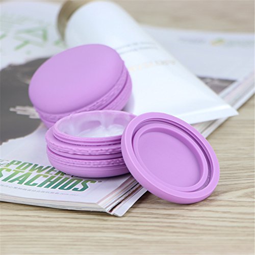 Songlela Silicona Cosmética Contenedores Tarro de Crema con Tapas Selladas, Libre de BPA para Aceites Esenciales de Viaje Cosméticos Polvos Cremas Pomadas Grasa Pequeño Recipiente - 20 ml, 4 Pedazos