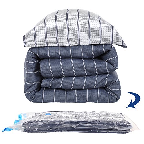 SONGMICS Bolsas de vacío (6 Piezas, Juego para Ropa con Bomba 60 x 80 cm rvm061