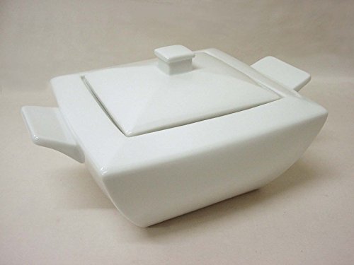SOPERA DE VAJILLA Cuadrada 2800ML Porcelana Blanco