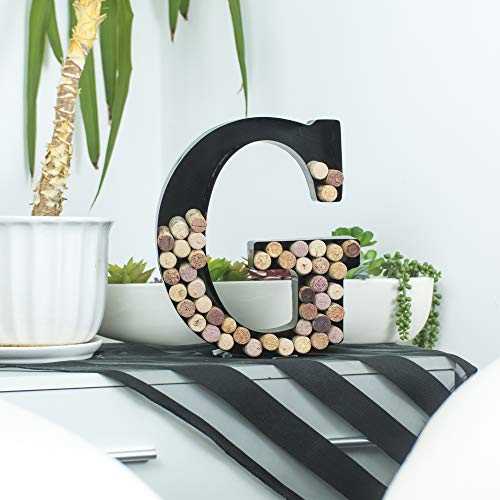 Soporte de Corcho de Metal para Letras de Vino con Kit de Montaje en Pared Gratis, A-ZZ