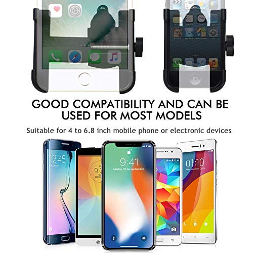 Soporte Móvil Teléfono Moto Bici, Bicicleta, Aleación de Aluminio, GPS Ajustable, Manillar para teléfono móvil, Estera de Silicona para iPhone/Samsung/Huawei con 360 Grados de rotación