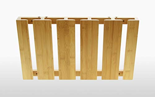 Soporte para copas de vino colgantes, hecho de bambú