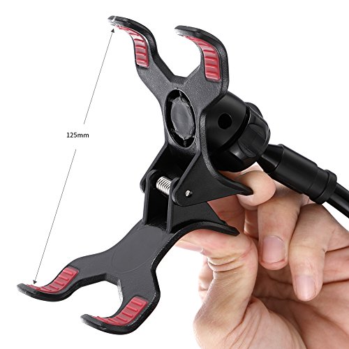 Soporte para teléfono móvil, lonzoth Teléfono Móvil Soporte Cuello de cisne Soporte universal Soporte para iPhone Smartphone Teléfono Móvil (Phone Stand|Black)