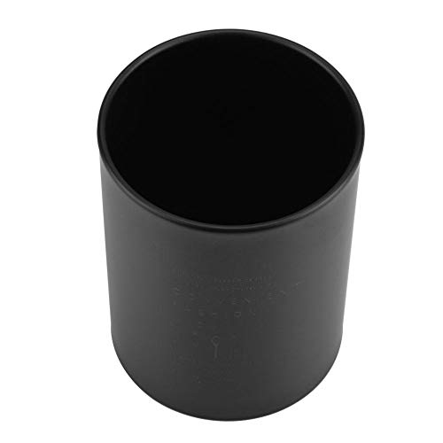 Soportes de utensilios de cocina para encimera, organizador de almacenamiento de cuchara de horquilla de palillos de acero inoxidable, 3.94 x 5.12in(Negro)