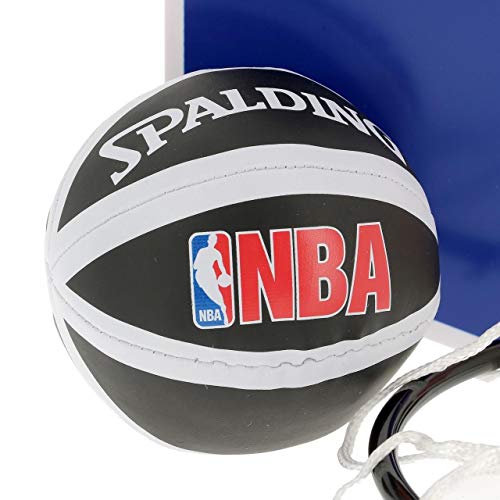 Spalding NBA Logoman (77-602Z) Minicanasta, Unisex niños, Azul/Rojo/Blanco, Talla Única