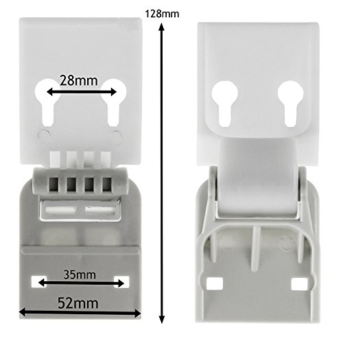 Spares2go Tapa De Puerta Bisagras De contrapeso para espinas arcón congelador (Juego de 2)