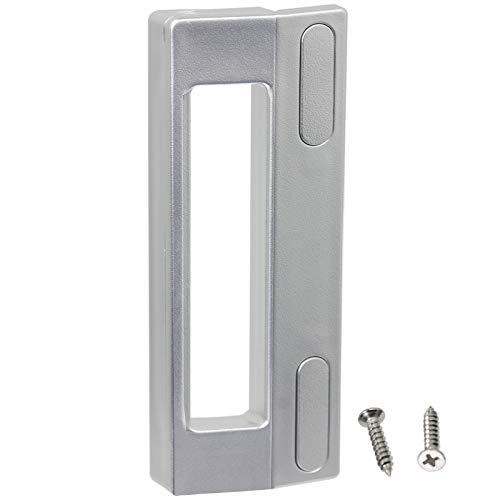 Spares2go - Tiradores universales para puerta de frigorífico o congelador (190 mm), color plateado y gris