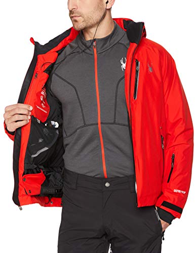 SPYDER Tripoint Chaqueta, Hombre, Rojo, M