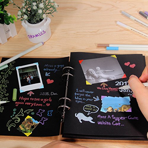 Sta Metálico Rotuladores para Fabricación de Tarjetas y Álbum de Fotos de Bricolaje , Bolígrafos de Cepillo para Libros de Colorear , 10 unidades