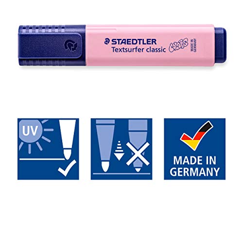 STAEDTLER 364 C-210 VE Rotulador fluorescente Textsurfer Classic, Marcador de color carmín