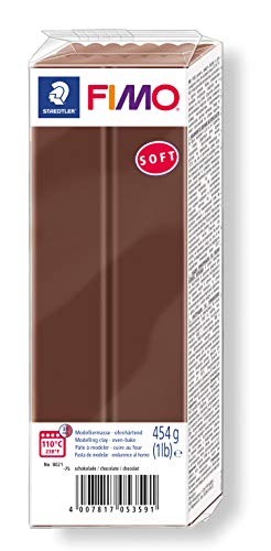 STAEDTLER-8021-75 ST Pasta de modelar de endurecimiento al horno, Color chocolate, (8021-75)