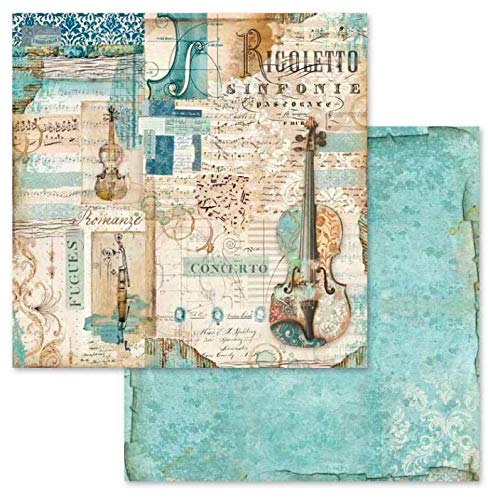 STAMPERIA INTERNATIONAL, KFT SBBL48 Pad DE Papel 12X12 10PK Music, Multicolor, Talla única