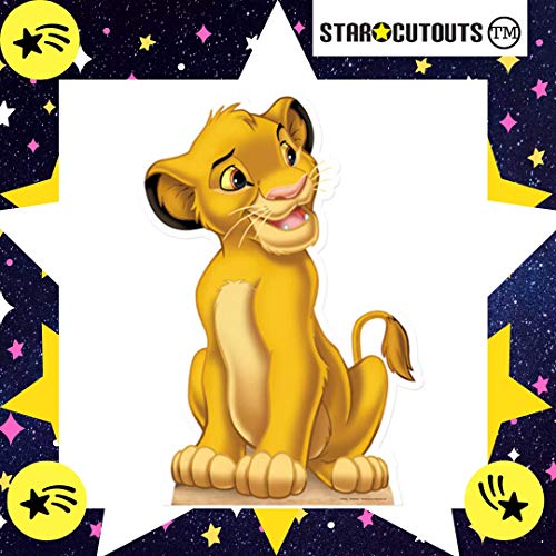 Star Cutouts Ltd SC1625 Simba Cub - Figura decorativa (cartón, para fanáticos y fiestas de animales)